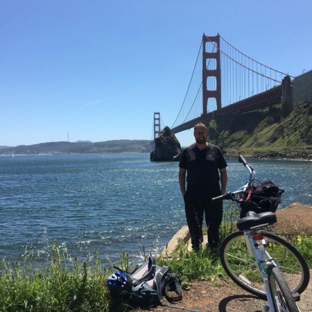 Ken and his Bike in San Fran